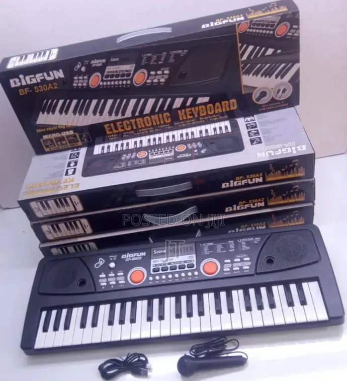 49 Keys Piano With Microphone and Charging Cable