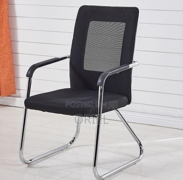 Office Chair : Aluminium Frame Visitor Waiting Chair - thumbnail 2