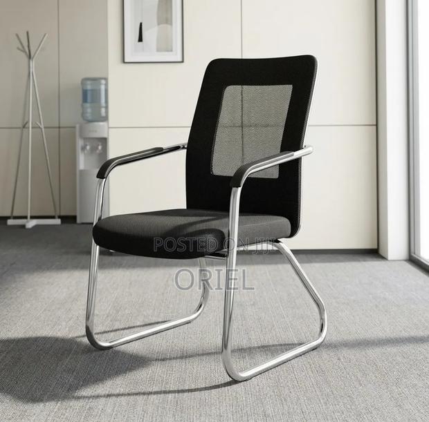Office Chair : Aluminium Frame Visitor Waiting Chair - thumbnail 4