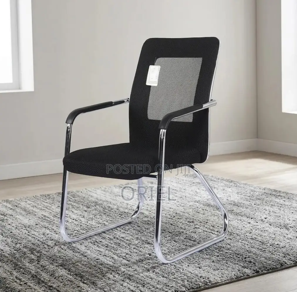 Office Chair : Aluminium Frame Visitor Waiting Chair
