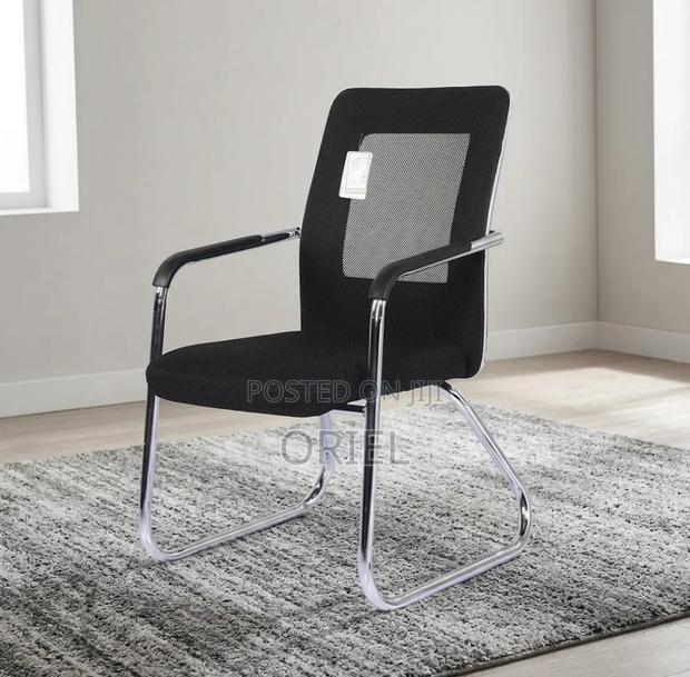 Office Chair : Aluminium Frame Visitor Waiting Chair - thumbnail 7