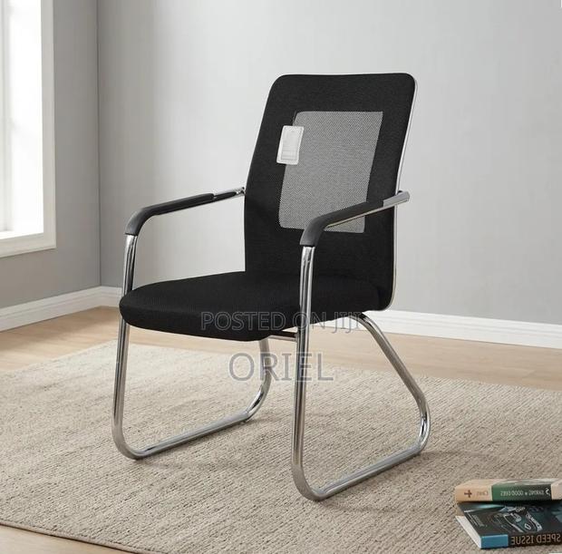 Office Chair : Aluminium Frame Visitor Waiting Chair - thumbnail 8