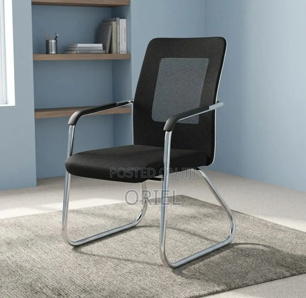 Office Chair : Aluminium Frame Visitor Waiting Chair