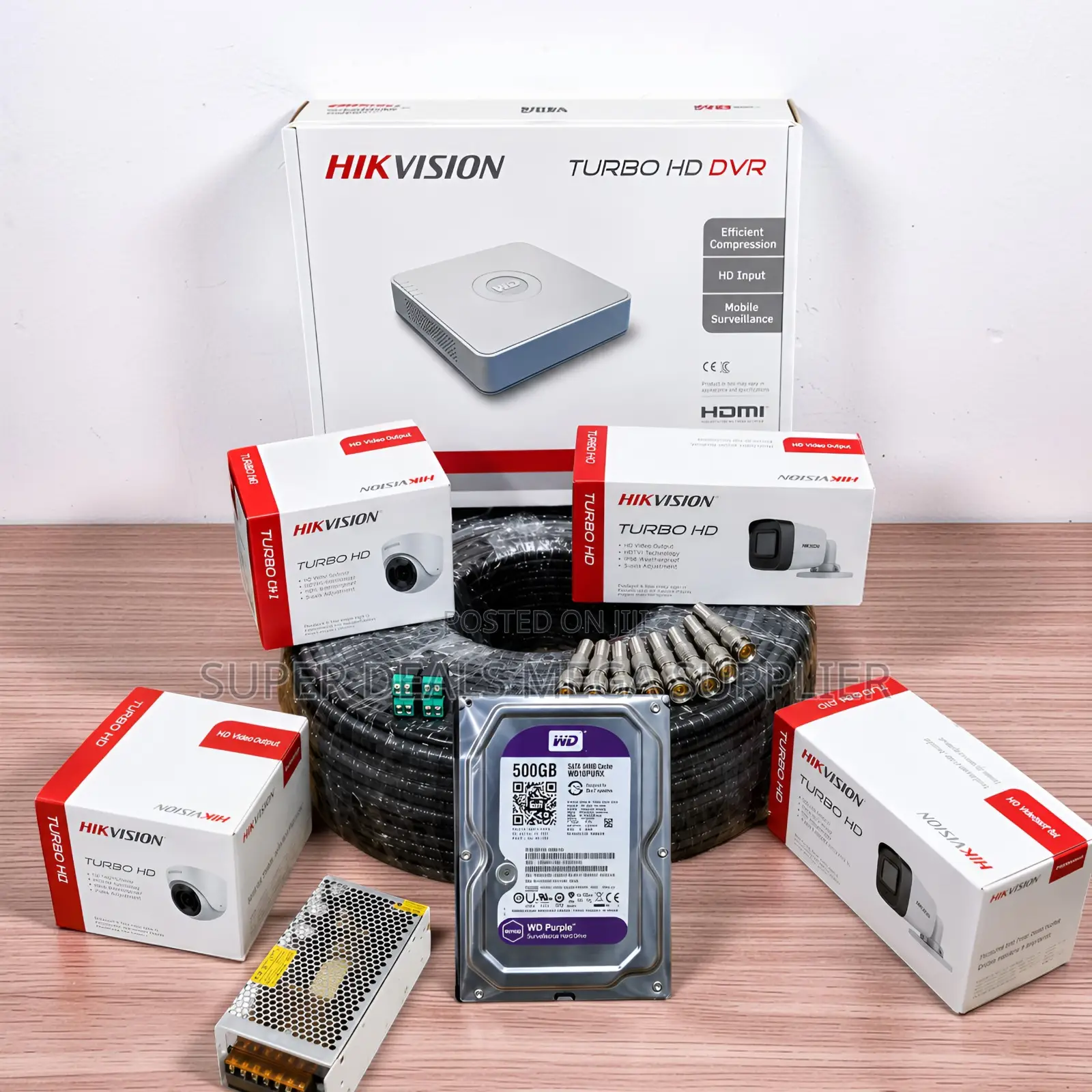 Best Performance 4 Hikvision 1080P CCTV Cameras Complete System Kit