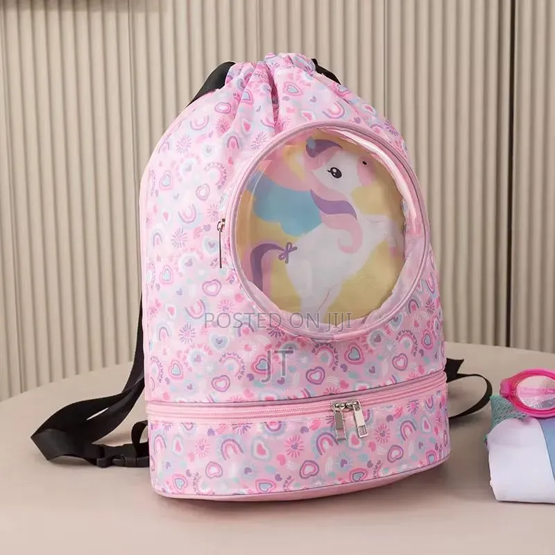 Kids Waterproof Drawstrings Swimming Bag