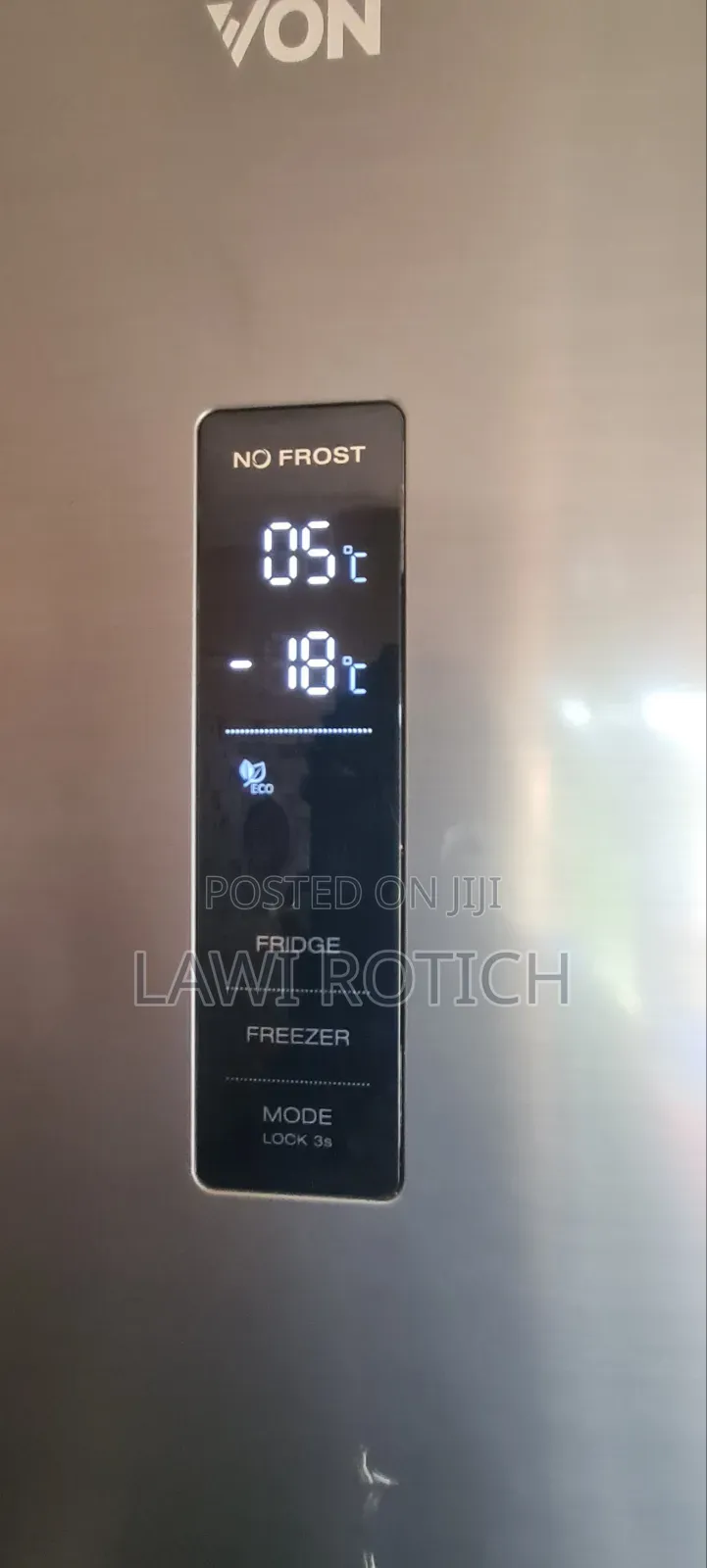 Von 320l Bottom Mount Refrigerator