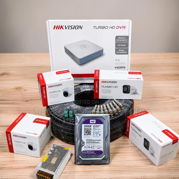 Super Quality 4 Hikvision 1080P CCTV Cameras Complete System Kit