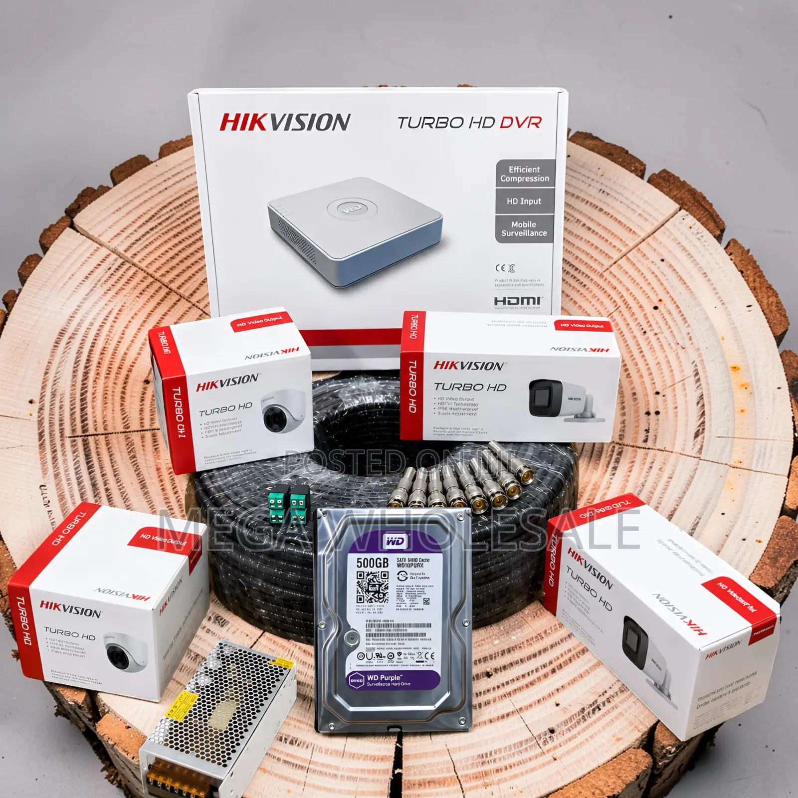Easy Installation 4 Hikvision 1080P CCTV Cameras Complete System Kit