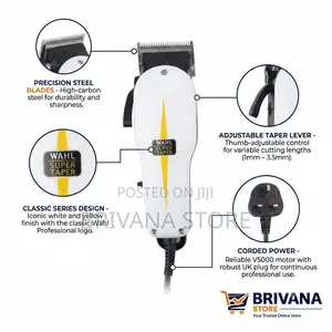 Wahl Super Taper Professional Hair Clipper Corded Classic Series