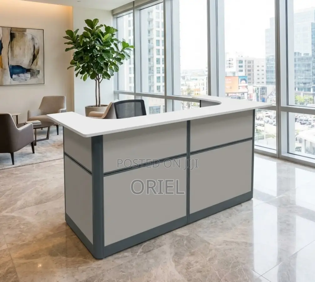 Office Reception Desk : Front Office 1.6m Corporate Reception Desk