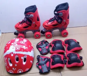 Adjustable Roller Skates for Kids, With Matching Helmet and Gear