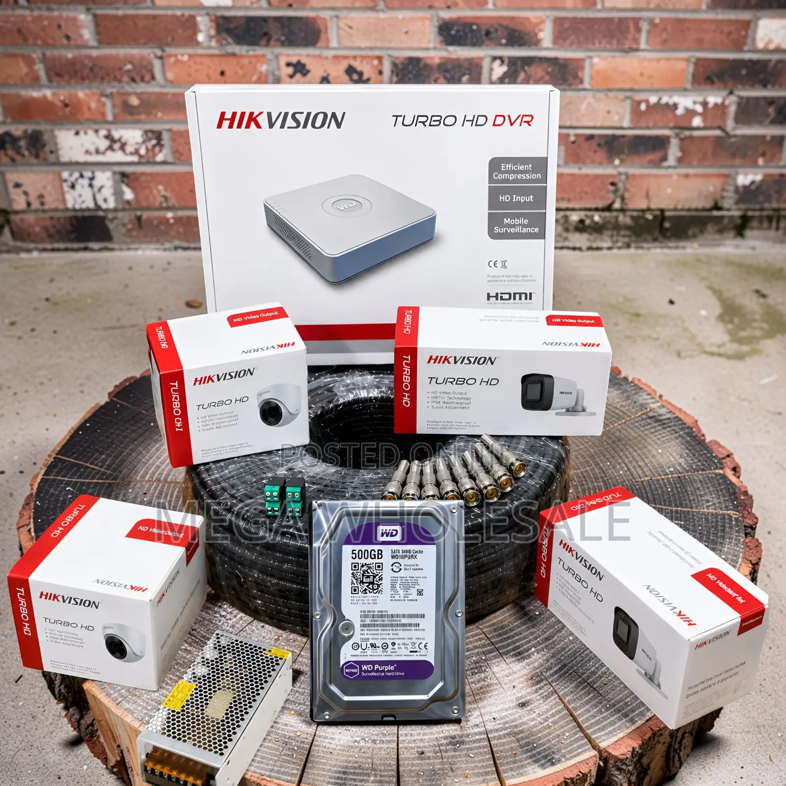 Inexpensive 4 Hikvision 1080P CCTV Cameras Complete System Kit