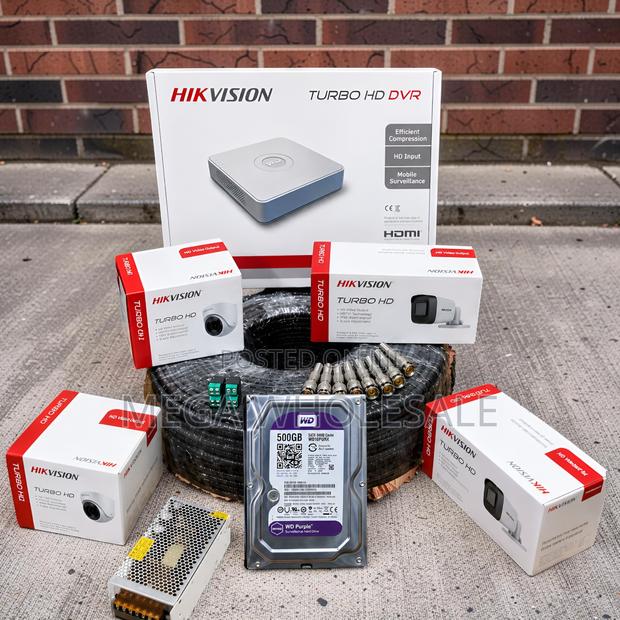 Super Quality 4 Hikvision 1080P CCTV Cameras Complete System Kit