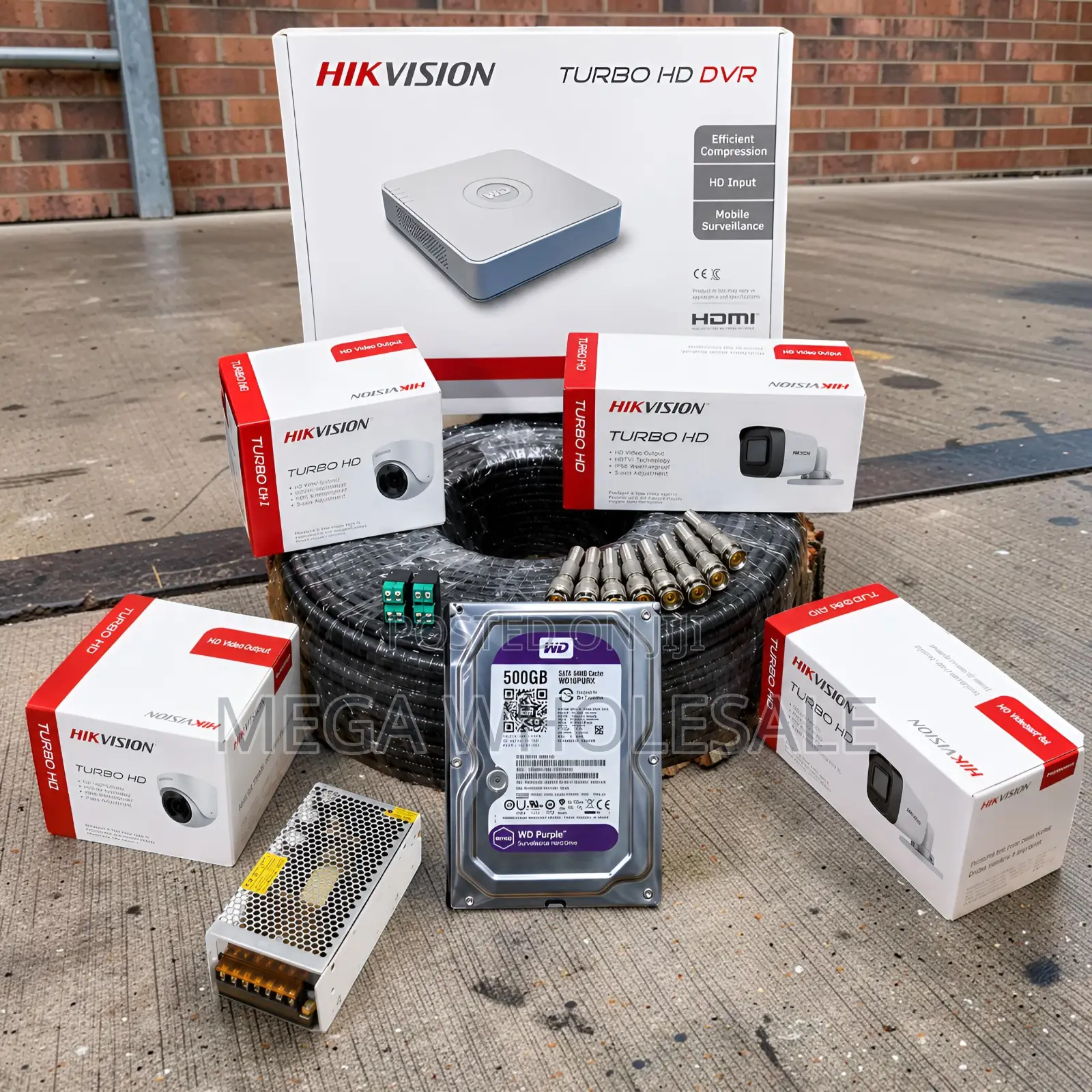 LongTerm Reliability 4Hikvision 1080P CCTV Cameras Complete System Kit