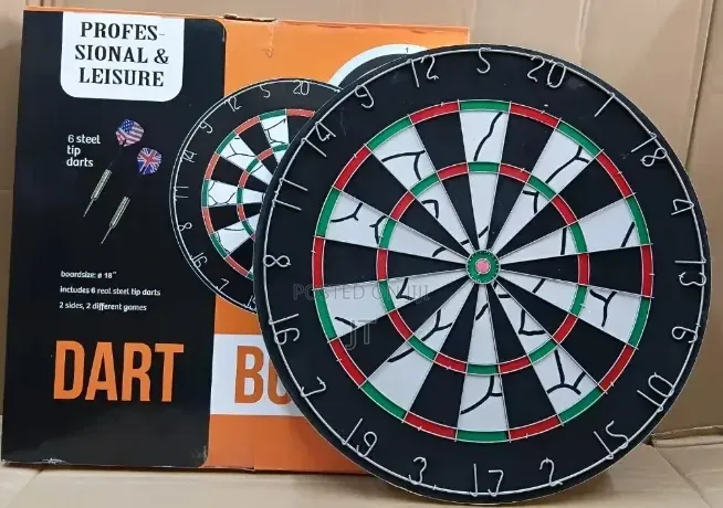 18 Inches Double Sided Flocked Iron Numbers Dart Board
