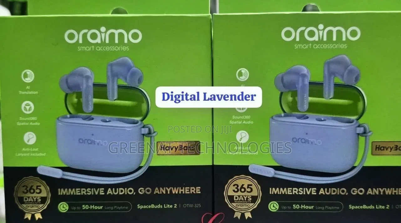 Oraimo SpaceBuds Lite 2 OTW-325 Wireless Earbud Color Digital Lavender