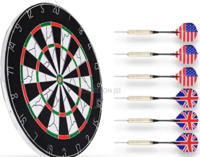 18 Inches Double Sided Flocked Iron Numbers Dart Board