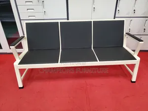 3-Seater Padded Waiting Bench