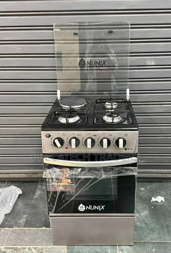 Nunix 3+1 Gas Cooker 50x55 – Gas Oven