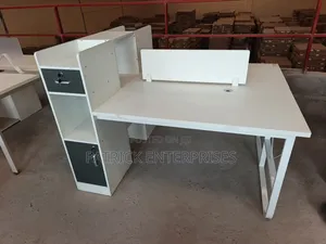 Modern White Office Workstation Two Way Imported