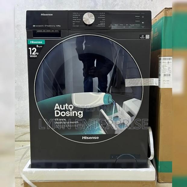 Hisense Washing Machine Front Load 12kg/8kg 
Model: Wd5i1245bb