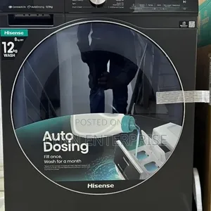 Hisense Washing Machine Front Load 12kg/8kg 
Model: Wd5i1245bb