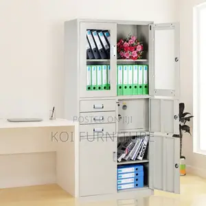Office Cabinet; Two Doors KOI Made Steel Cabinet