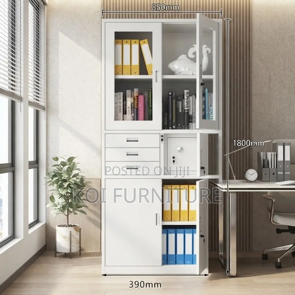 Office Cabinet; Two Doors KOI Made Steel Cabinet