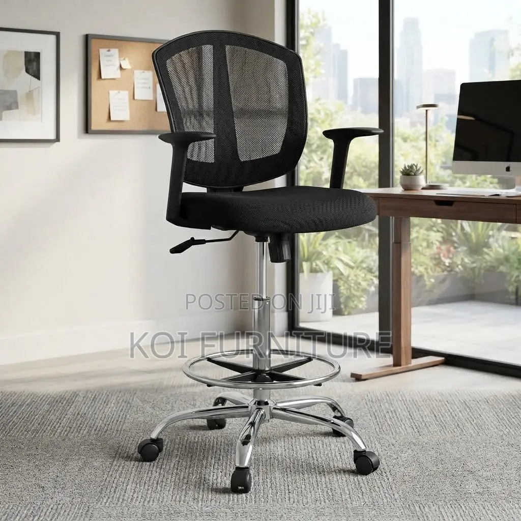 Office Chairs; High Height Receptionist Secretaries Mesh Chair