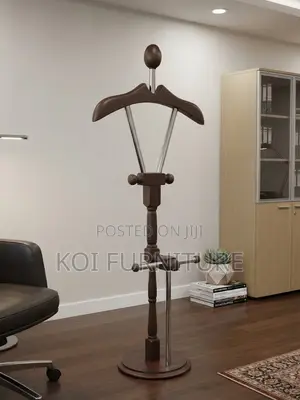 Dressers; Modern Office Executive Mahogany Coat Hanger