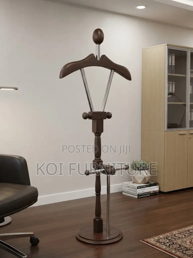 Dressers; Modern Office Executive Mahogany Coat Hanger