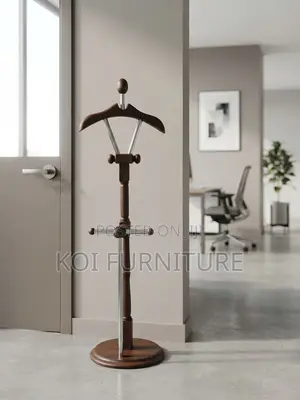 Dressers; Modern Office Executive Mahogany Coat Hanger