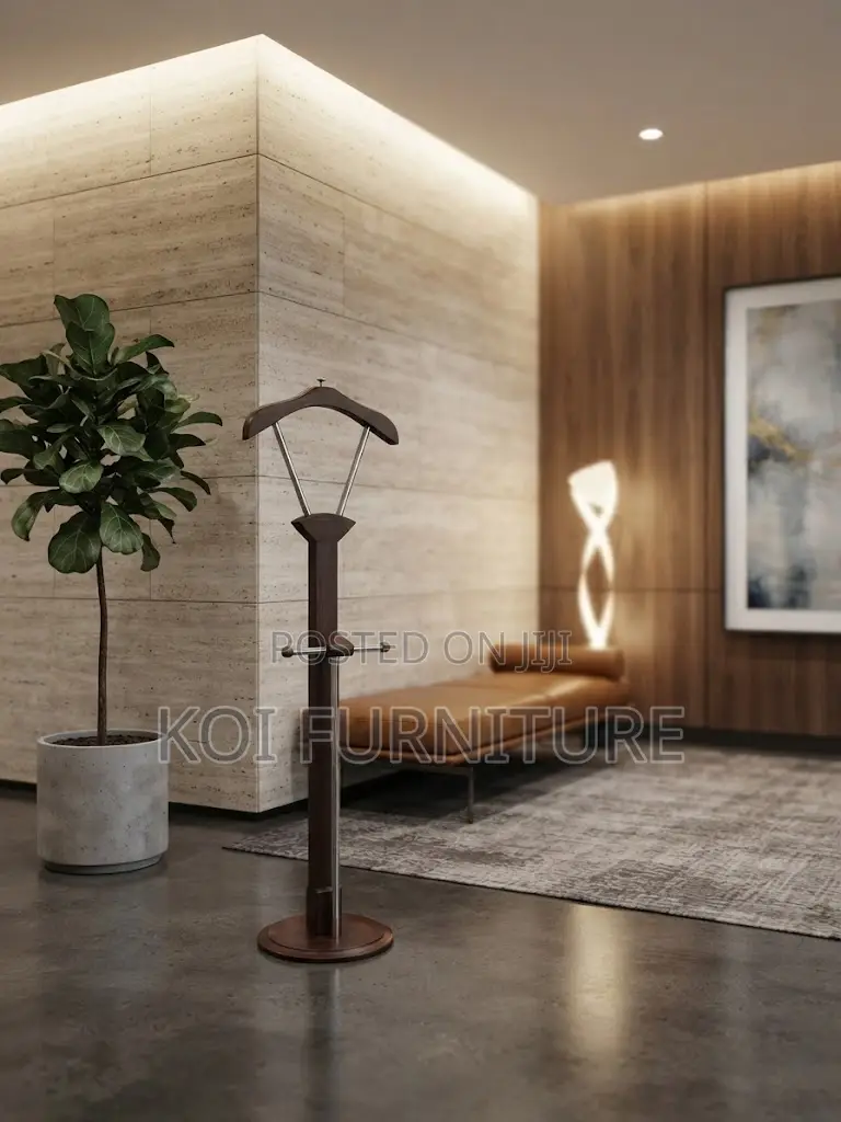 Dressers; Modern Office Executive Mahogany Coat Hanger