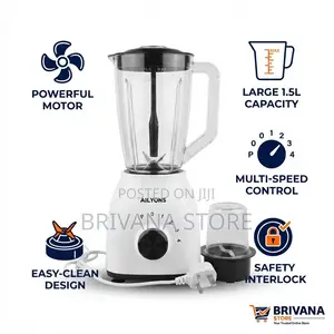Ailyons 2-in-1 Blender Grinder 4 Speed Powerful Motor