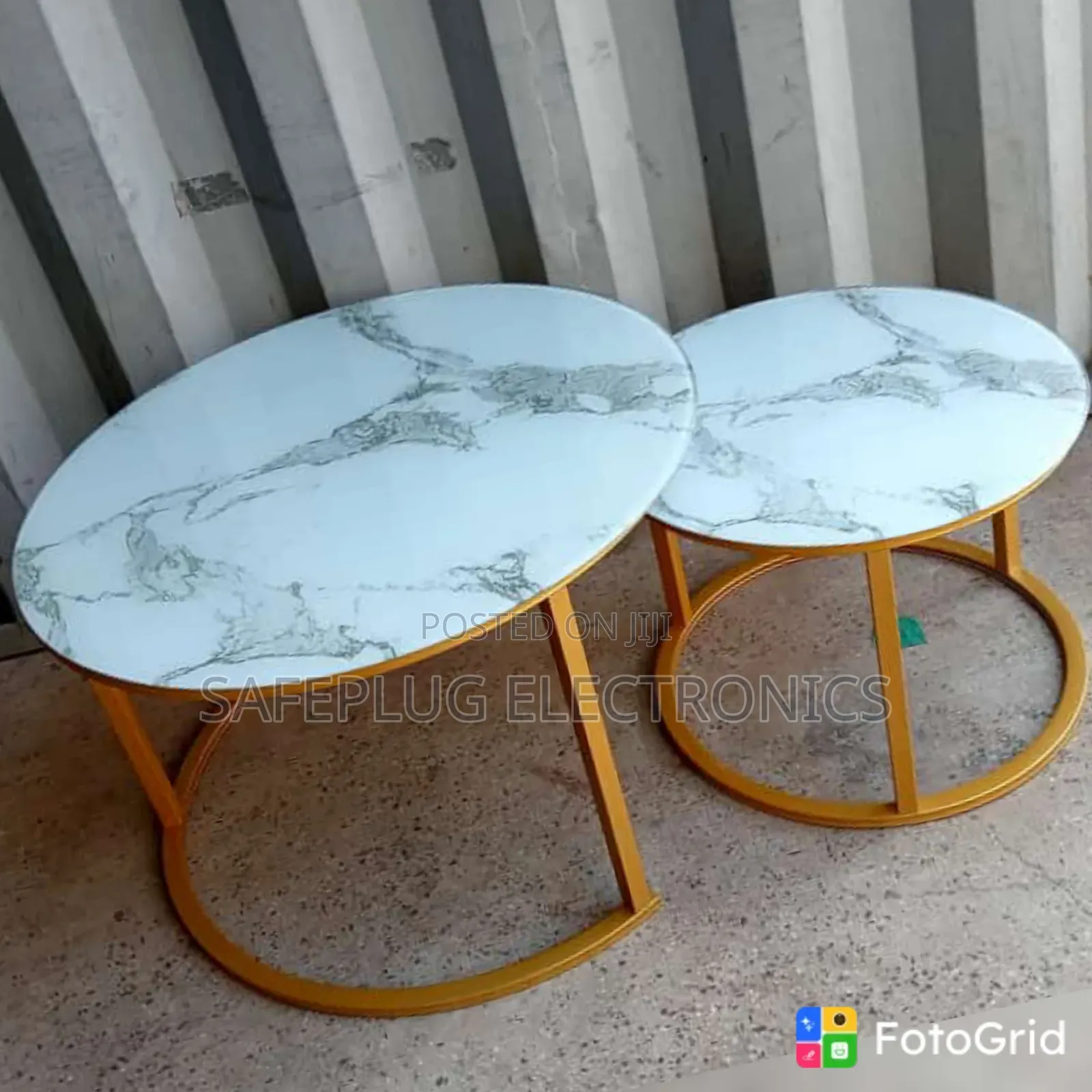 2-in-1 Glass Look Coffee Table – Stylish Nesting Table Set