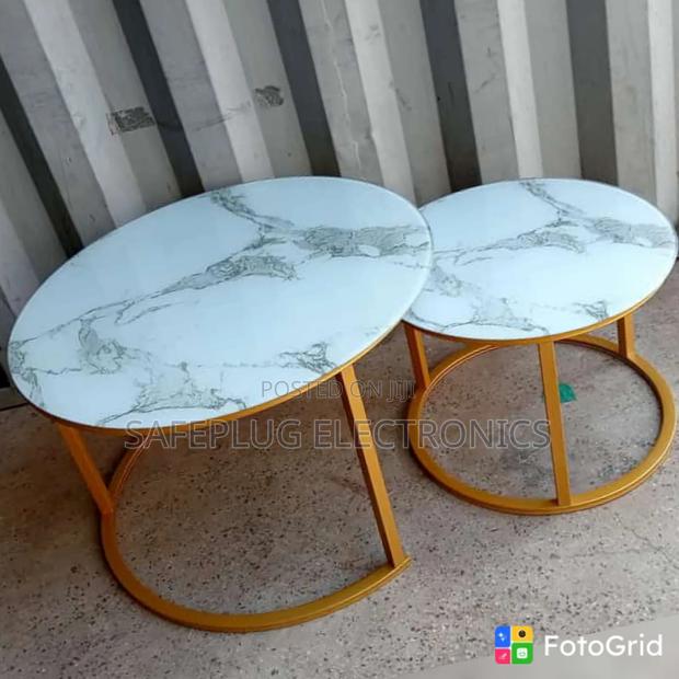 2-in-1 Glass Look Coffee Table – Stylish Nesting Table Set