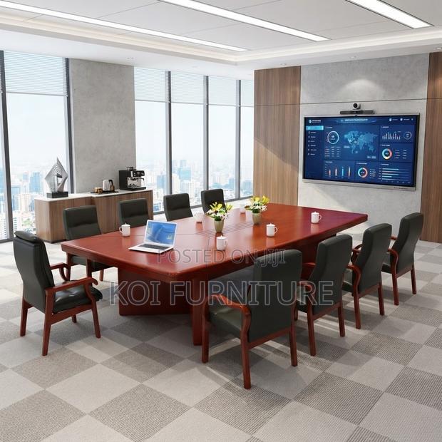 Boardroom Table; 3 Meters Brown Professional Executive Table - thumbnail 2