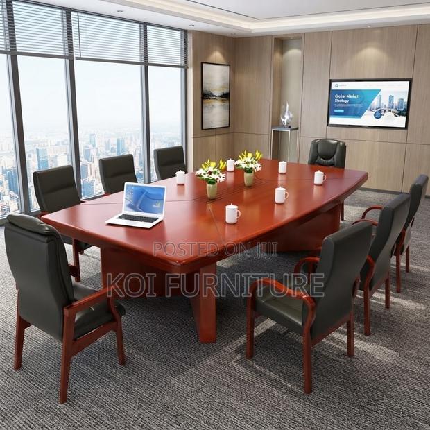 Boardroom Table; 3 Meters Brown Professional Executive Table - thumbnail 6