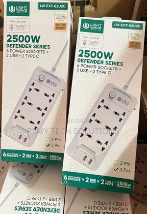 Lightwave 6 Ways Power Socket Lw-Ext-62u2c