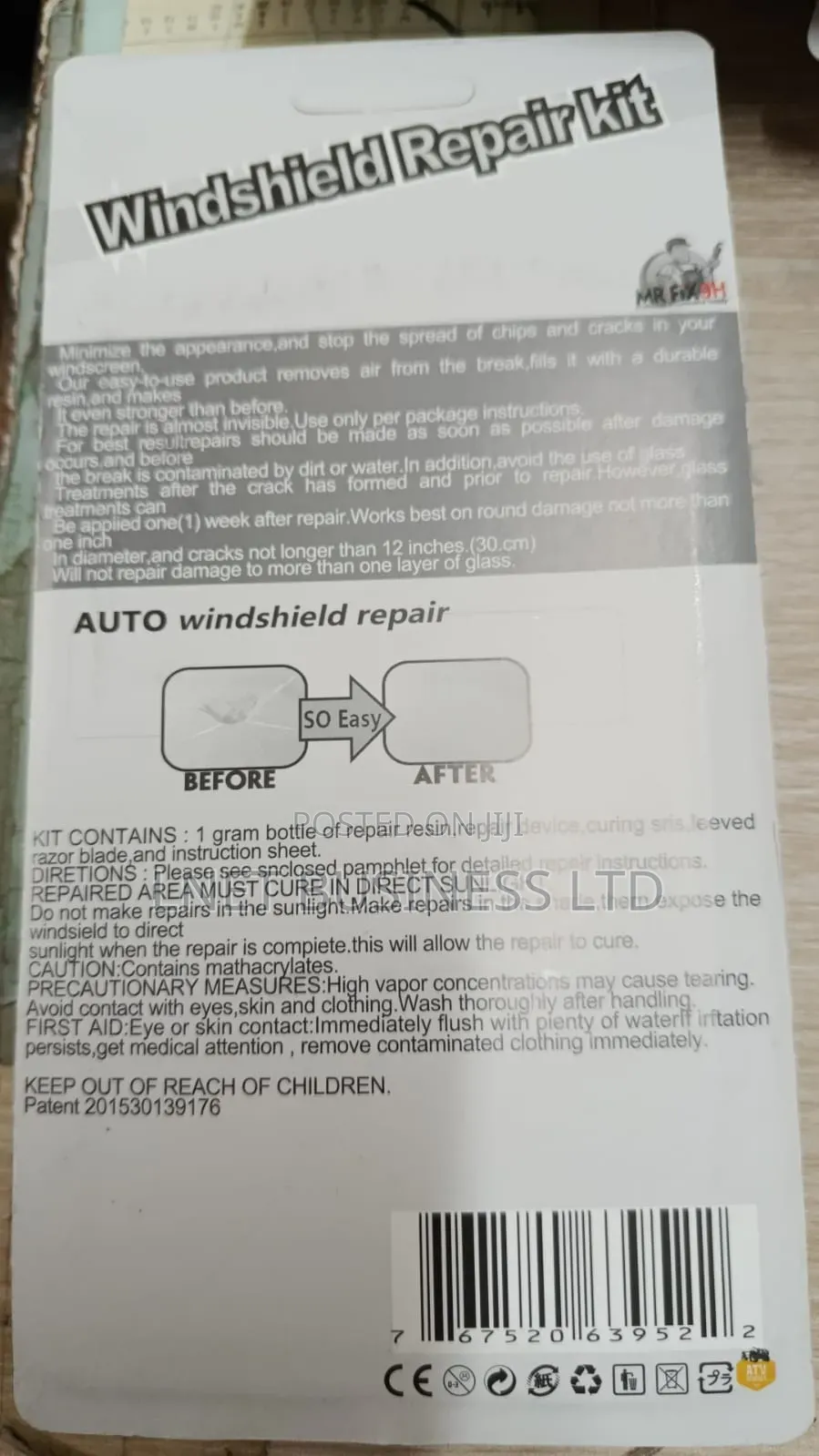 Windscreen Repair Kit