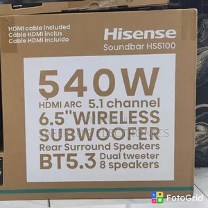 Hisense HS5100 540W Home Theatre Soundbar – Powerful 5.1CH Audio