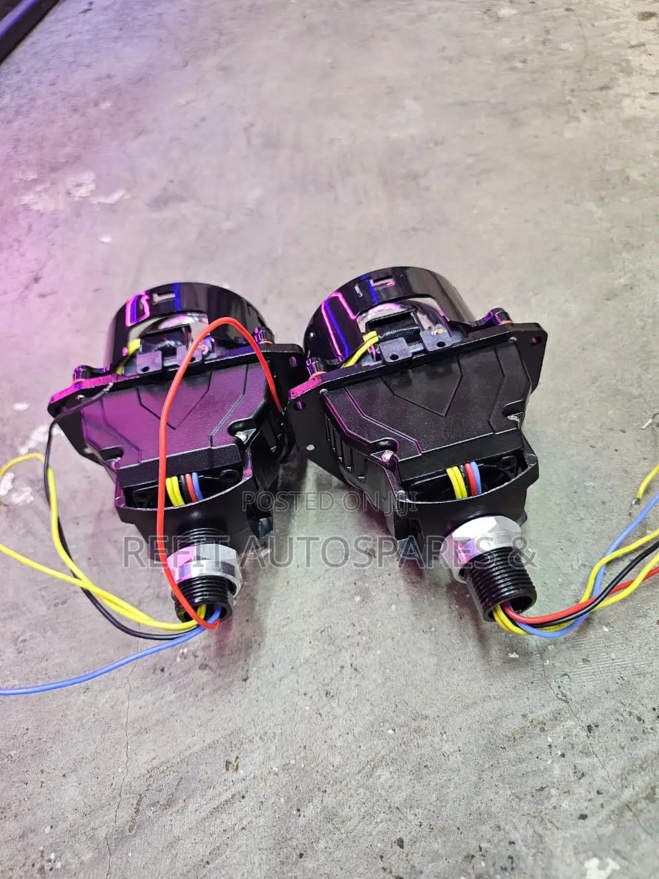 Universal Dual-Lens Bi-Led Projector Headlight Lenses (Pair)