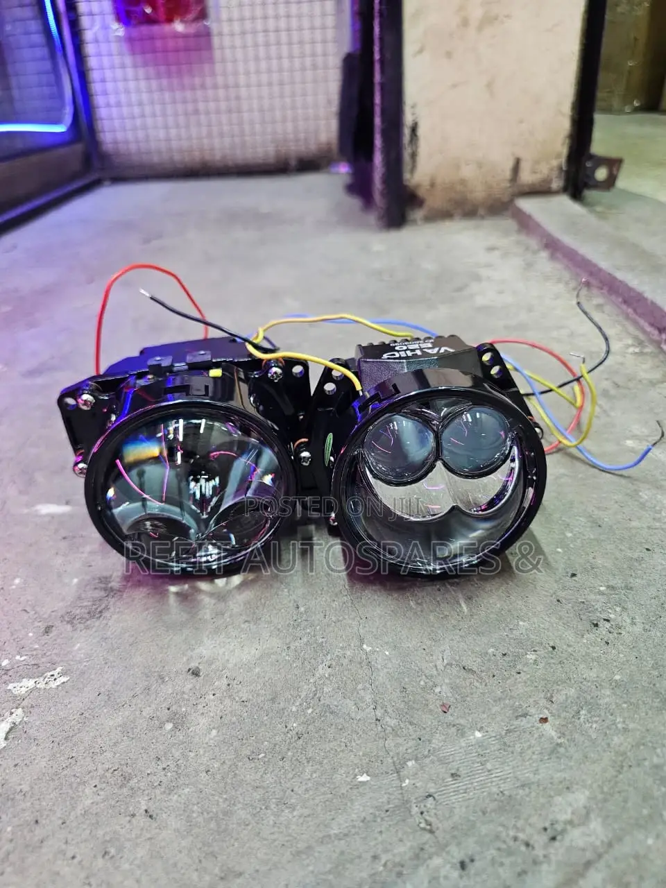Universal Dual-Lens Bi-Led Projector Headlight Lenses (Pair)