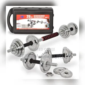 10kg Sleek Chrome Dumbbells