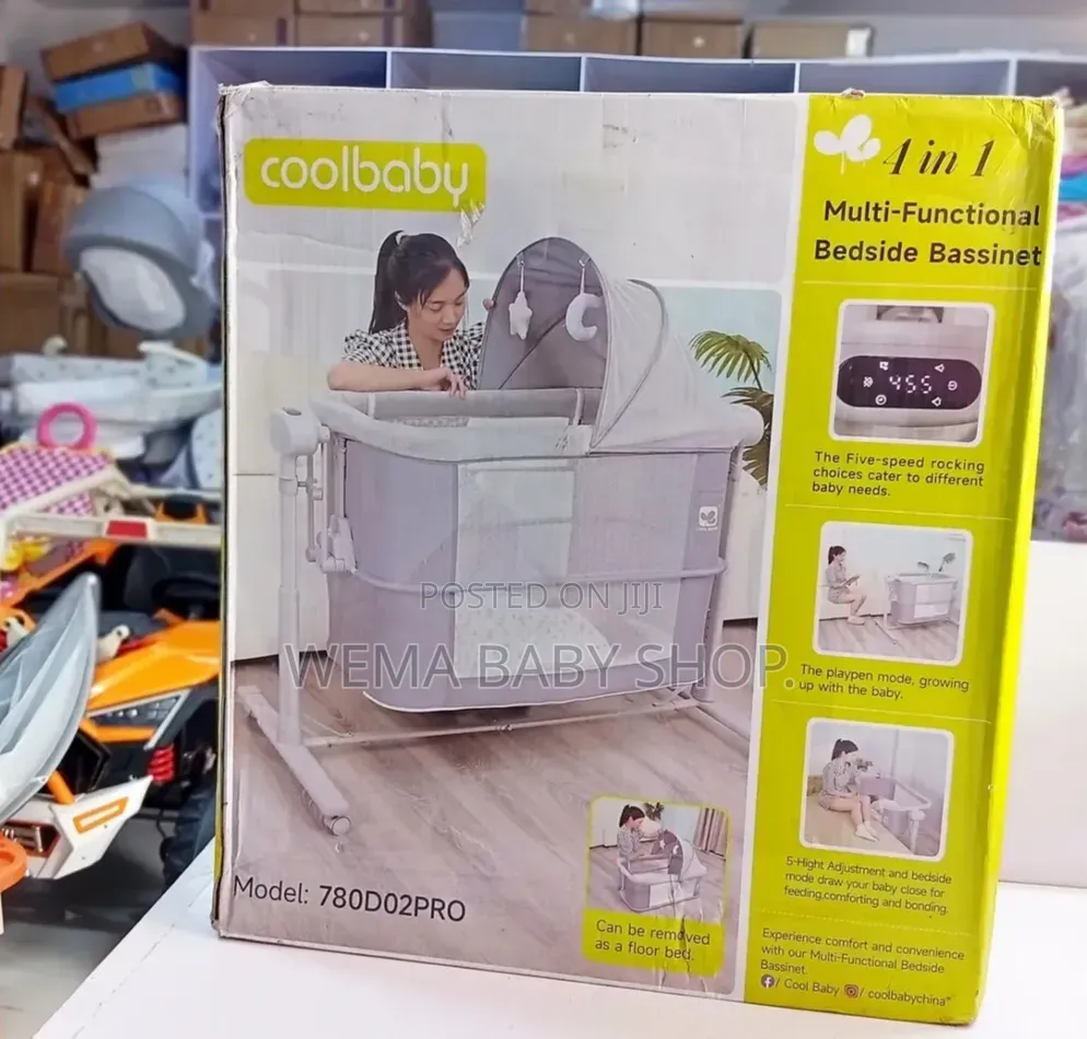Electric Coolbaby 4-in-1 Multi-Functional Bedside Bassinet