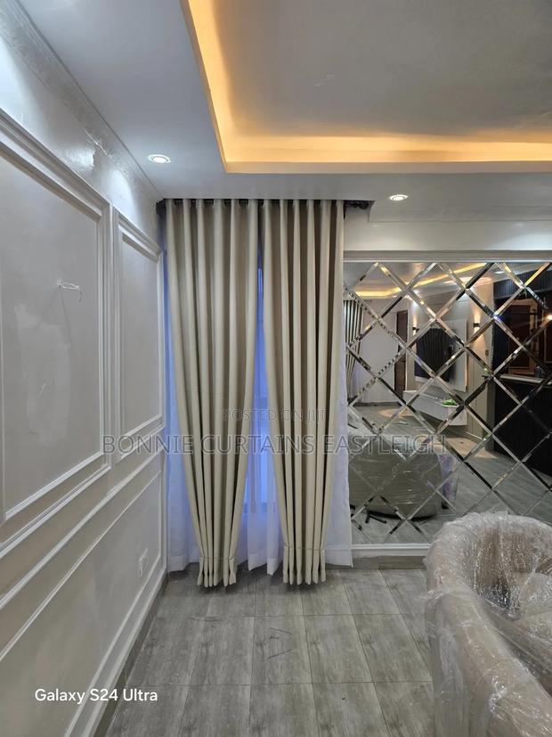 Cream Modern Elegant Curtains for Apartments