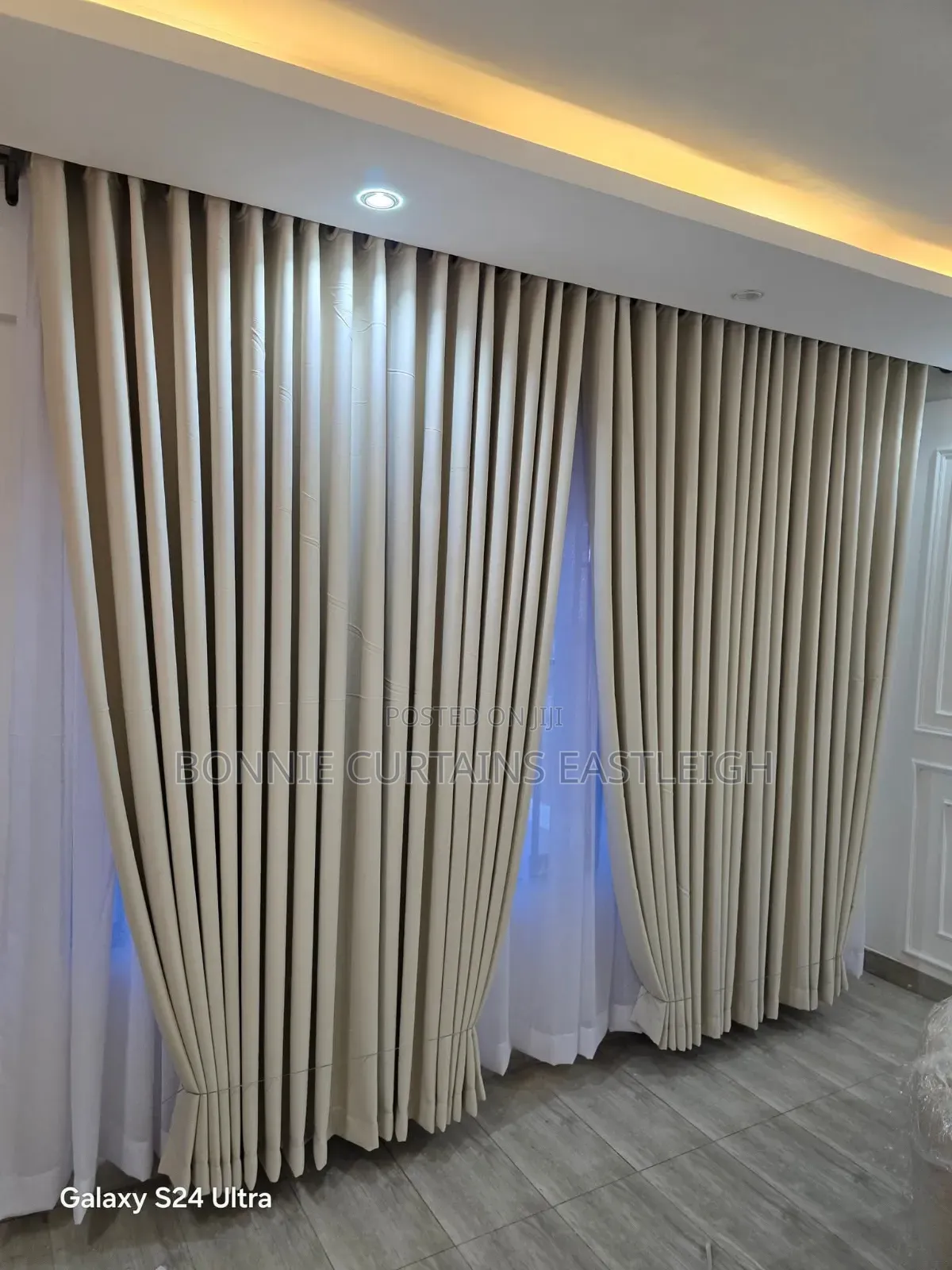 Cream Modern Elegant Curtains for Apartments