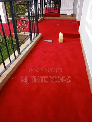 Red Wall to Wall Carpet Premium Quality Soft Durable Finish