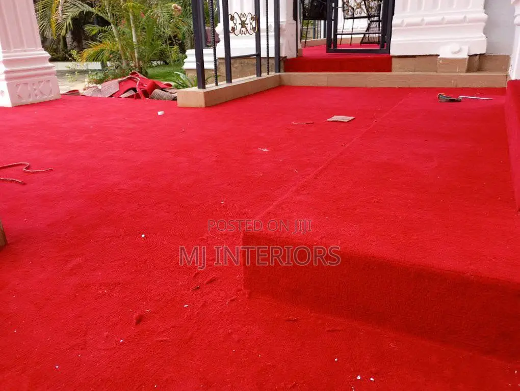 Red Wall to Wall Carpet Premium Quality Soft Durable Finish