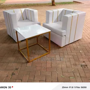Luxury Leather Vip Restaurant Couch and a Matching Table, 2 Seater